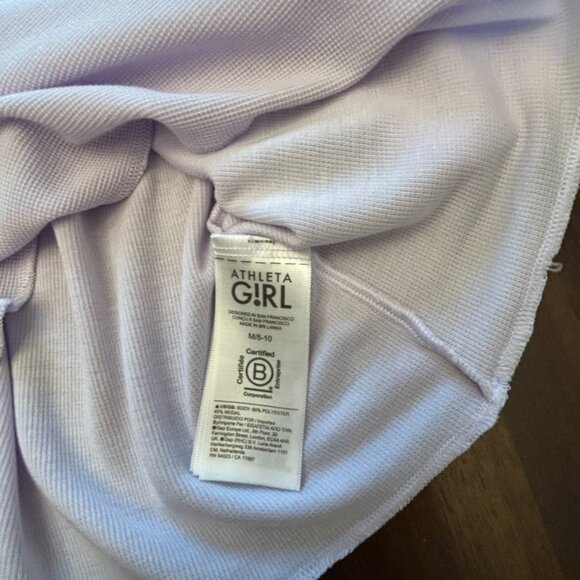 Athleta Girl Lot of 2 Long Sleeve Shirt/Sweater Purple Size M/8-10 - Picture 9 of 16